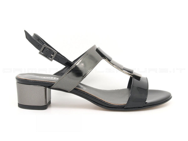 Melluso sandali con applicazioni donna nero